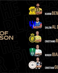 沙特联赛公布年度最佳球员候选：本泽马领衔，C罗在列